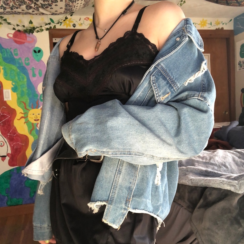 Ripped Denim Jacket
